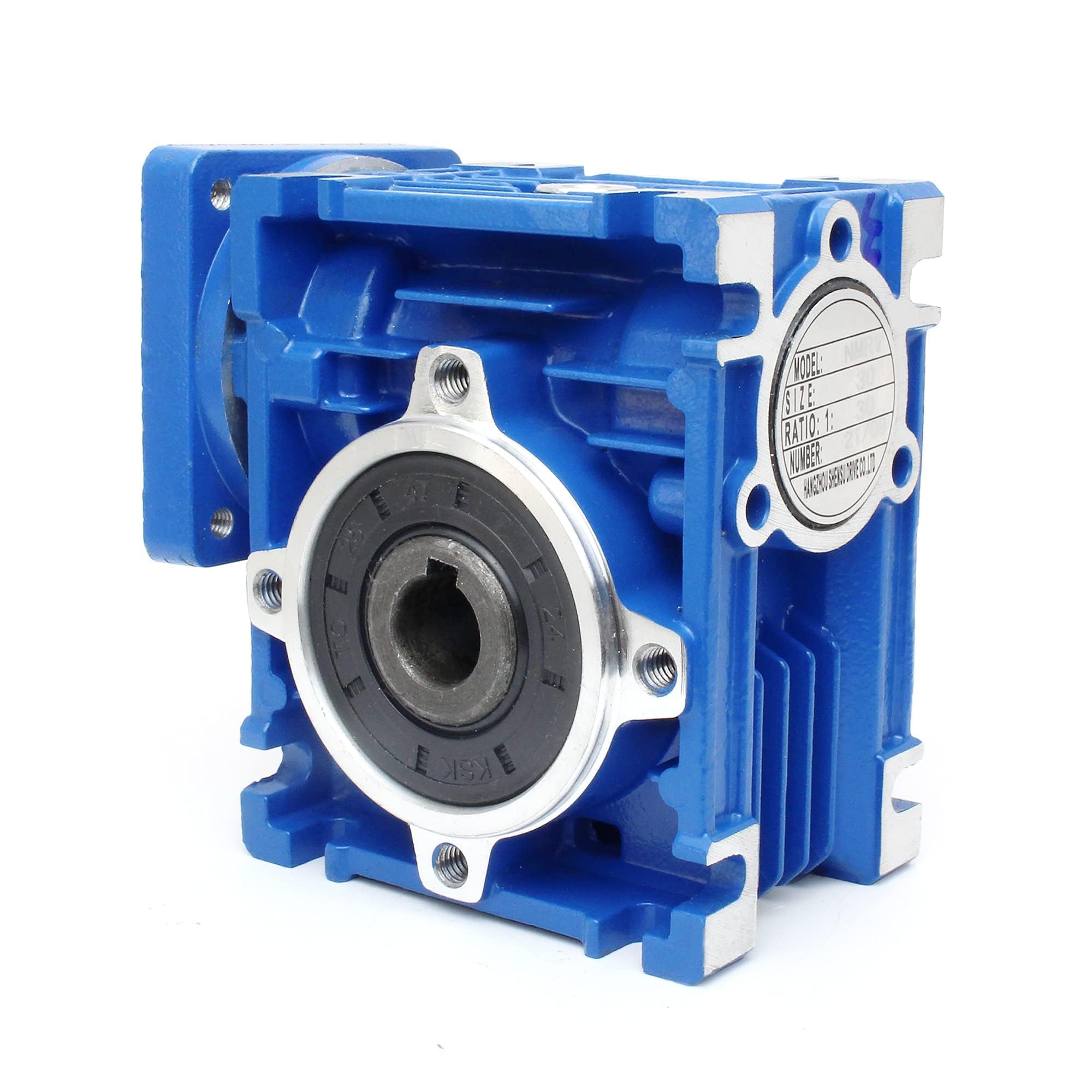 CNCTOPBAOS NMRV030 Worm Gearbox Reducer with Dual Output Shaft